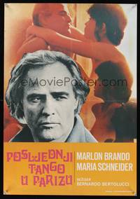 7g080 LAST TANGO IN PARIS Yugoslavian '73 Marlon Brando, Maria Schneider, Bernardo Bertolucci