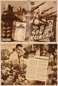 7j141 INVISIBLE BOY German program '57 many different images of Robby the Robot & Richard Eyer!