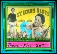 7j046 ST. LOUIS BLUES glass slide '39 actress Dorothy Lamour wants to stop wearing sarongs!