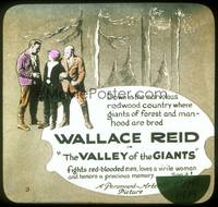 7j061 VALLEY OF THE GIANTS glass slide '19 Wallace Reid made this when he became a drug addict!