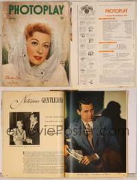 7j079 PHOTOPLAY magazine January 1947, close portrait of Greer Garson by Paul Hesse, Xmas Story!