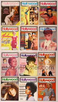 7j013 LOT OF 12 HOLLYWOOD THEN AND NOW MAGAZINES '87-88 Jayne Mansfield, Monroe, Hepburn & more!
