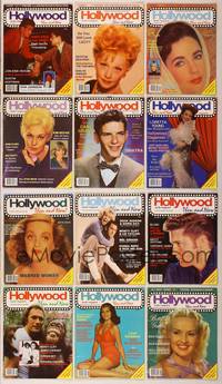 7j012 LOT OF 12 HOLLYWOOD THEN & NOW MAGAZINES #2 '86-87 James Dean, Lucy, Liz Taylor & more!