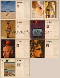 7j011 LOT OF 6 SHOW MAGAZINES #2 6 magazines '61-62 Harpo Marx, Liz Taylor from Cleopatra & more!