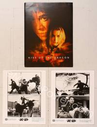 7j208 KISS OF THE DRAGON presskit '01 super close up of Jet Li & Bridget Fonda!