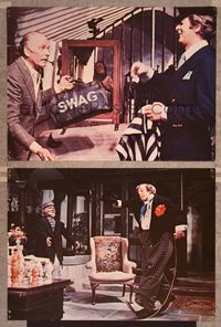 7m962 SLEUTH 2 color 10.25x14 stills '72 detectives Laurence Olivier & Michael Caine!