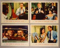 7m599 2 WEEKS IN ANOTHER TOWN 4 LCs '62 Kirk Douglas & sexy Cyd Charisse, Edward G. Robinson!