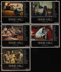 7m479 ANNIE HALL 5 LCs '77 Woody Allen & Shelley Duvall, a nervous romance!