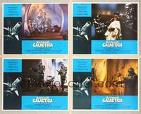7m612 BATTLESTAR GALACTICA 4 LCs '78 great images of evil Cylons, classic 1970s sci-fi!