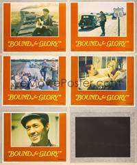 7m489 BOUND FOR GLORY 5 LCs '76 great images of David Carradine as folk singer Woody Guthrie!
