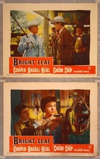 7m844 BRIGHT LEAF 2 LCs '50 Gary Cooper & sexy Lauren Bacall!