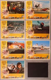 7m127 GUMBALL RALLY 7 LCs '76 Michael Sarrazin, wild car racing & crashing images!