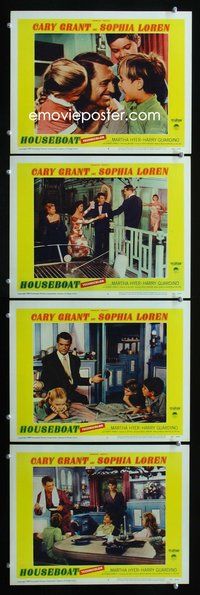 7m667 HOUSEBOAT 4 LCs '58 Cary Grant & pretty Sophia Loren play house!