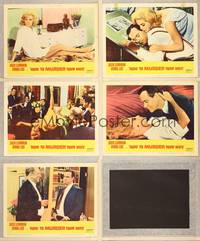7m524 HOW TO MURDER YOUR WIFE 5 LCs '65 great images of Jack Lemmon & super sexy Virna Lisi!