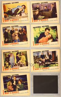 7m153 I WANT A DIVORCE 7 LCs '40 pretty Joan Blondell, Dick Powell, Gloria Dickson!