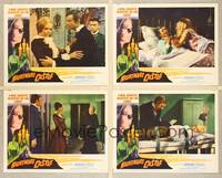 7m711 NIGHTMARE CASTLE 4 LCs '66 Gli Amanti d'Oltretomba, Barbara Steele, Laurence Clift!