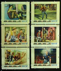 7m436 RIO BRAVO 6 LCs '59 cowboys John Wayne & Dean Martin, Howard Hawks directed!