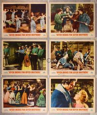 7m437 SEVEN BRIDES FOR SEVEN BROTHERS 6 LCs '54 Jane Powell & Howard Keel, classic MGM musical!