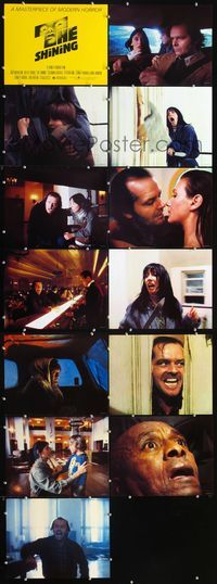 7m001 SHINING 13 LCs '80 Stephen King, Stanley Kubrick masterpiece starring Jack Nicholson!