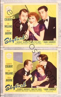7m961 SKYLARK 2 LCs '41 Ray Milland & Brian Aherne fight over Claudette Colbert!