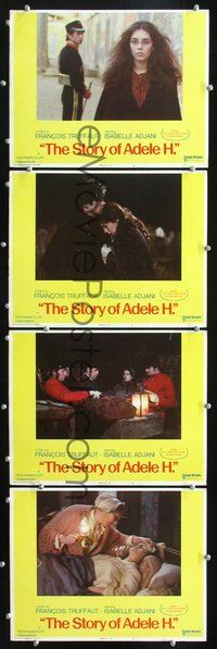 7m749 STORY OF ADELE H. 4 LCs '75 Francois Truffaut's L'Histoire d'Adele H., Isabelle Adjani