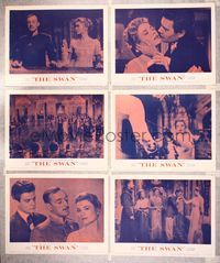 7m452 SWAN 6 LCs R62 images of beautiful Grace Kelly, Alec Guinness, Louis Jourdan!