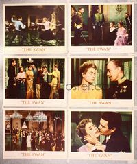 7m451 SWAN 6 LCs '56 wonderful images of beautiful Grace Kelly, Alec Guinness!