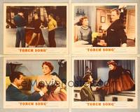 7m767 TORCH SONG 4 LCs '53 Gig Young, tough baby Joan Crawford, a wonderful love story!