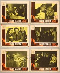 7m469 UNION STATION 6 LCs '50 William Holden, pretty Nancy Olson, Barry Fitzgerald, film noir!