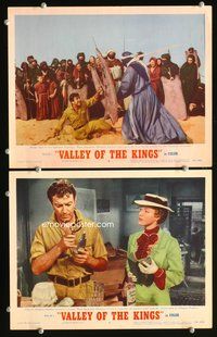 7m987 VALLEY OF THE KINGS 2 LCs '54 Robert Taylor, pretty Eleanor Parker!