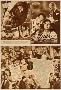 7p188 LOVE IN THE AFTERNOON German program '57 Gary Cooper, Audrey Hepburn, Maurice Chevalier