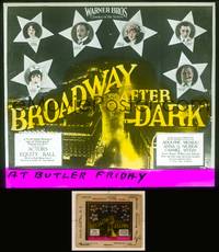 7p007 BROADWAY AFTER DARK glass slide '24 Norma Shearer, Anna Q. Nilsson & Adolphe Menjou!