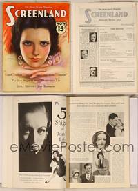 7p057 SCREENLAND magazine April 1933, wonderful art of pretty Kay Francis by Charles Sheldon!