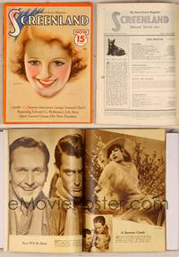 7p060 SCREENLAND magazine July 1933, great smiling portrait of Janet Gaynor by Charles Sheldon!