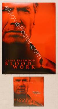 7p116 BLOOD WORK presskit '02 super close image of star and director Clint Eastwood!