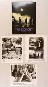 7p123 EXORCIST presskit R2000 William Friedkin, Max Von Sydow, William Peter Blatty horror classic
