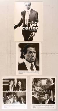 7p124 GET CARTER presskit '00 great full-length image of Sylvester Stallone in cool shades w/gun!