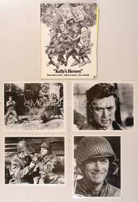 7p133 KELLY'S HEROES presskit '70 Eastwood, Savalas, Sutherland, Jack Davis Spirit of '76 art!