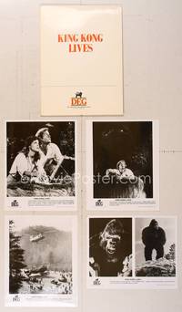 7p134 KING KONG LIVES presskit '86 great special effects images of gigantic ape!