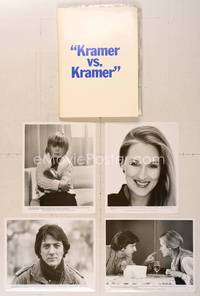 7p136 KRAMER VS. KRAMER presskit '79 Dustin Hoffman, Meryl Streep, Justin Henry