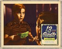 7r101 13 GHOSTS LC #6 '60 William Castle, great close up of amazed Charles Herbert holding money!