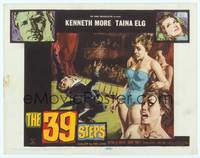 7r003 39 STEPS TC '59 Kenneth More, Taina Elg, English crime thriller, cool art!