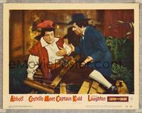 7r109 ABBOTT & COSTELLO MEET CAPTAIN KIDD LC #8 '53 pirates Lou being yelled at by angry Bud!