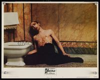 7r129 ANDY WARHOL'S DRACULA LC #7 '74 wild image of vampire Udo Kier bleeding on bathroom floor!