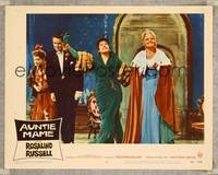 7r142 AUNTIE MAME LC #4 '58 Rosalind Russell on stage taking her curtain call!