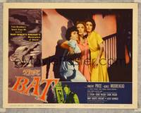 7r151 BAT LC #7 '59 Agnes Moorehead huddles with two pretty scared women on staircase!