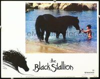 7r171 BLACK STALLION LC #8 '79 naked Kelly Reno in water with horse eating from hand!!