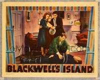 7r173 BLACKWELL'S ISLAND LC '39 John Garfield & Rosemary Lane watch bad guy tied up on floor!