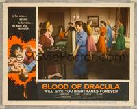 7r177 BLOOD OF DRACULA LC #6 '57 close up of teen girls dancing together at all-girl party!
