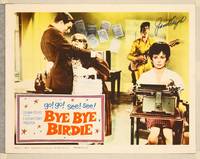 7r200 BYE BYE BIRDIE signed LC '63 by brunette Janet Leigh, who is typing while Van Dyke helps mom!